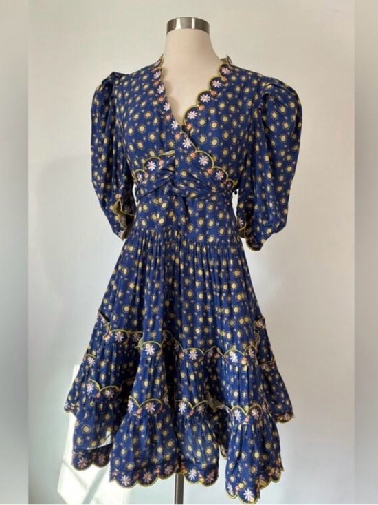 Anthropologie Dresses & Skirts - Celia B by Anthropologie Andromeda Dress in Blue Size Large